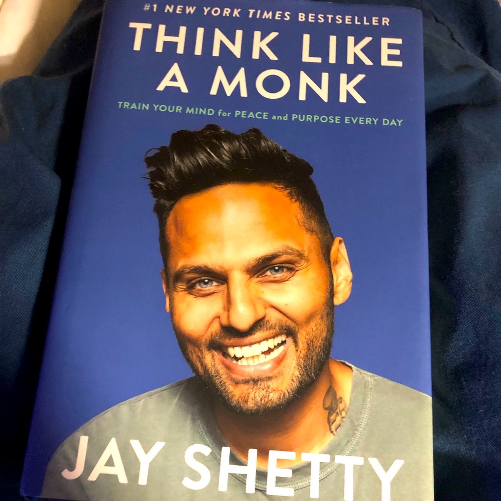 Book “Think Like a Monk” by Jay Shetty (hard cover)